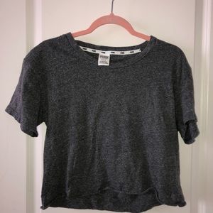 PINK grey crop top